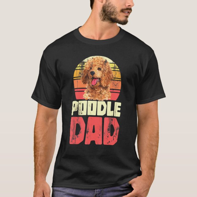 Camiseta Pet Pai Dog Padre Poodle (Frente)