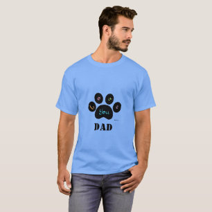 Camiseta Pet Paw Amo você PAI Gato 🐾 Legal