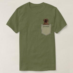 Camiseta Pet Personalizado do Exército Mastiff Inglês
