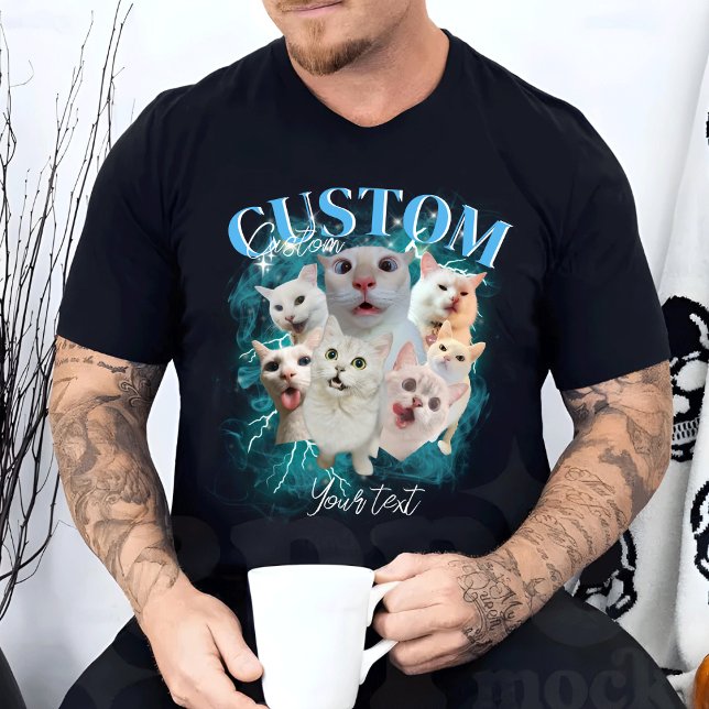 Camiseta Pet Personalizado, Pet Bootleg Gráfico Retroativo  (Criador carregado)