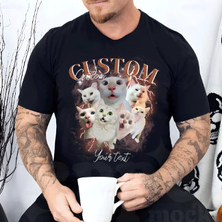 Camiseta Pet Personalizado, Pet Bootleg Gráfico Retroativo