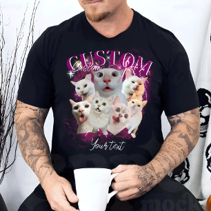 Camiseta Pet Personalizado, Pet Bootleg Gráfico Retroativo 