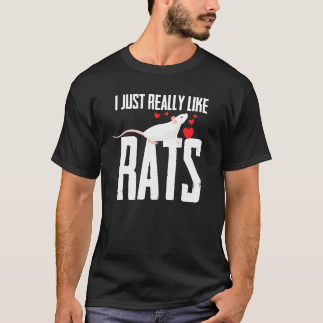 Camiseta Pet Rat Slogan 2 (Frente)