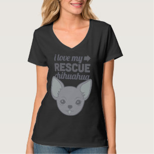 Camiseta Pet Rescut Chihuahua Shelter Dog Love