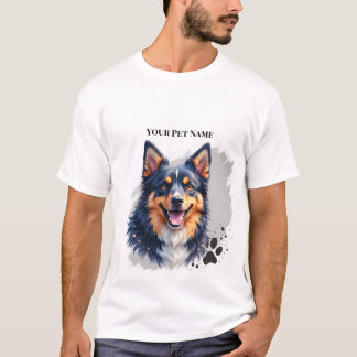 Camiseta Pet’s Simple Modern Name & Photo Custom Design