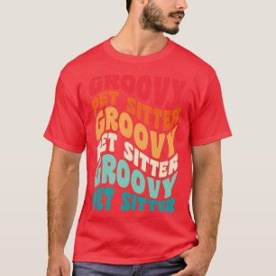 Camiseta Pet Sitter Vintage Retro 60s 70s Vibes 80s