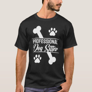 Camiseta Pet Sitters Walker Sentando Cachorro