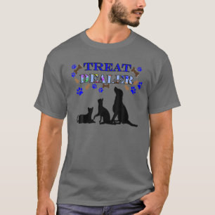 Camiseta Pet Snacks Me Alimenta Cachorro Engraçado Mãe