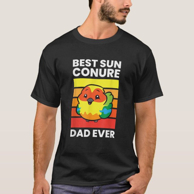 Camiseta Pet Sun Conure Melhor Pai Sun Conure Nunca (Frente)