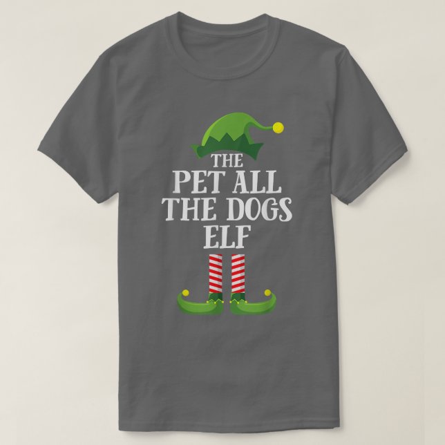 Camiseta Pet Todos Os Cães Que Correspondem Ao Grupo Famili (Frente do Design)