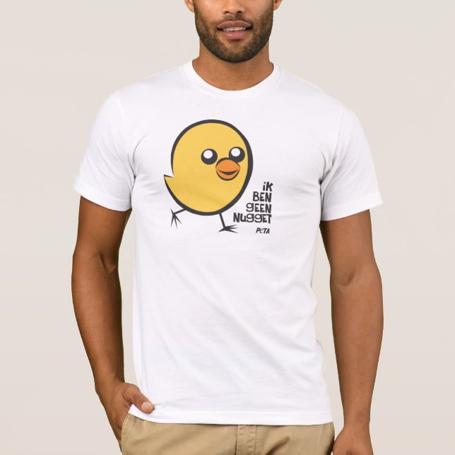 Camiseta PETA Ik ben geen nugget (Frente)