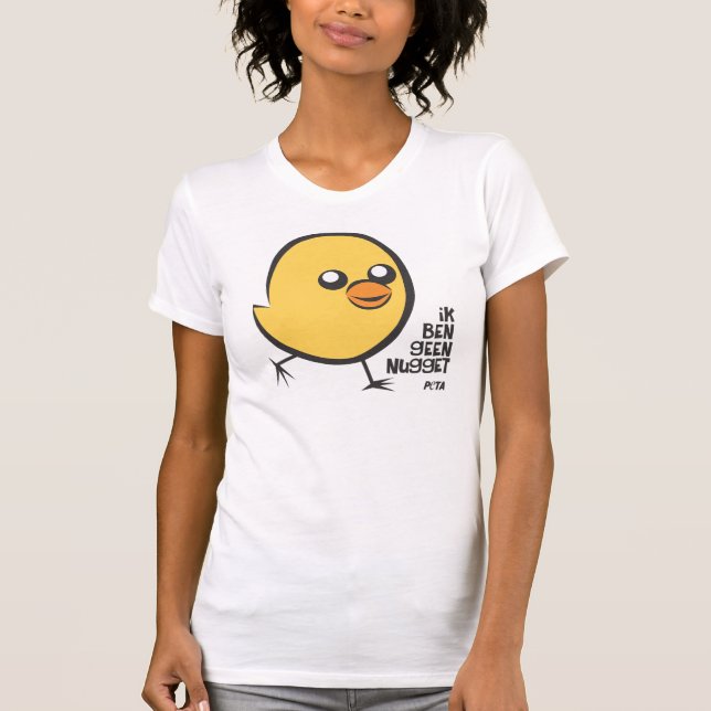 Camiseta PETA Ik ben geen nugget (Frente)