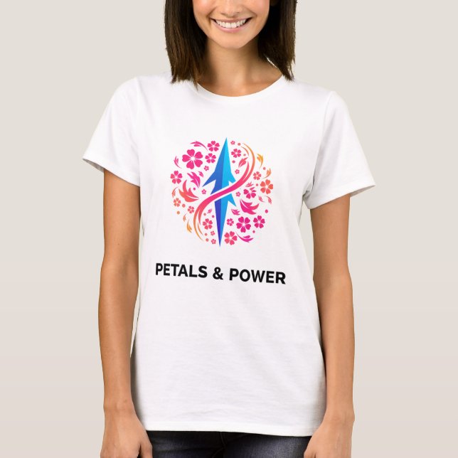 Camiseta Petais e mulheres elétricas (Frente)