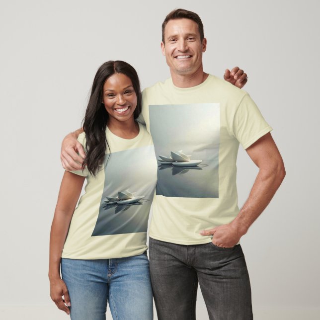 Camiseta Petais flutuantes de Design de pedra (Unissex)