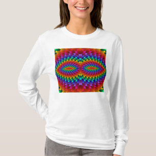 Camiseta Pétalas Coloridas Tecidas
