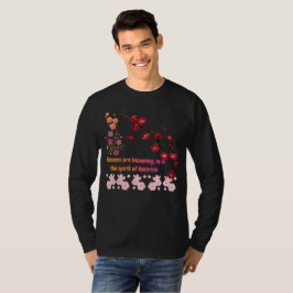 Camiseta Pétalas em Harmonia Rosa