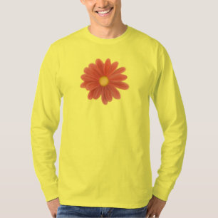 Camiseta Pétalas em Movimento – Gráfico de Flor Vibrante