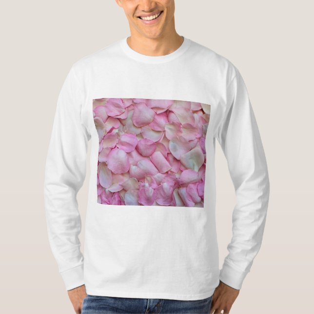 Camiseta Pétalas Rosa Rosa Rosa Rosa Rosa Rosa Rosa Rosa Ro (Frente)
