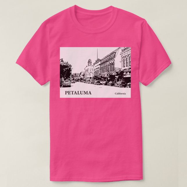 Camiseta Petaluma California TShirt 2 (Frente do Design)