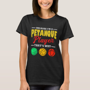 Camiseta Petanque - Jogador Petanque Colorido Bocce Boule
