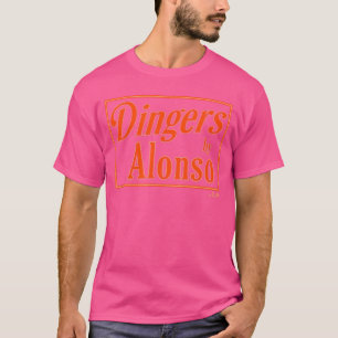 Camiseta Pete Alonso Dingers assina garota de beisebol de B
