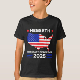 Camiseta Pete Hegseth Secretário Da Defesa 2025 Trump Pick