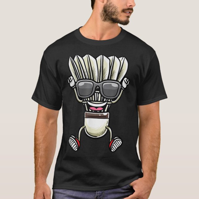 Camiseta Peteca de Badminton Dançando  (Frente)