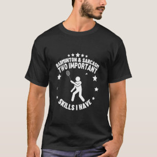 Camiseta Peteca de Badminton e Sarcasmo Peteca Divertida de