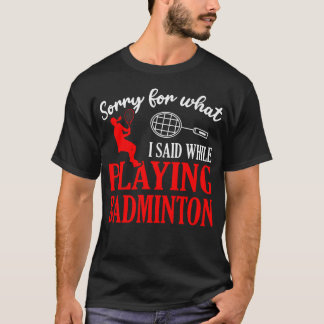 Camiseta Peteca de Badminton Raquete Jogador de Badminton