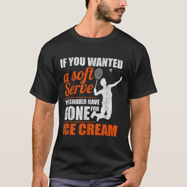 Camiseta Peteca de Serviço Macio de Badminton  (Frente)