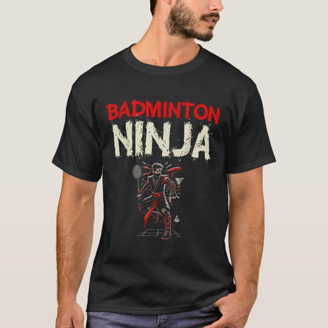Camiseta Peteca Ninja de Badminton  (Frente)
