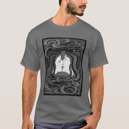 Camiseta Peter Behrens Kiss Love Abstrato Art Nouveau