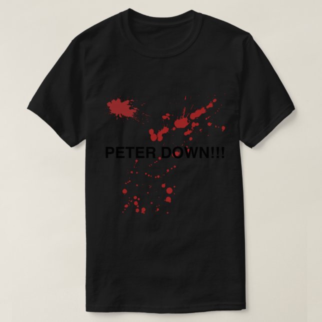 Camiseta PETER DOWN - O cilindro do toner (Frente do Design)