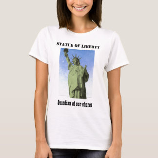 Camiseta Peter Max estilo verde e azul Lady Liberty