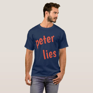 Camiseta peter mentires