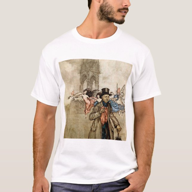 Camiseta Peter Pan by Arthur Rackham (Frente)