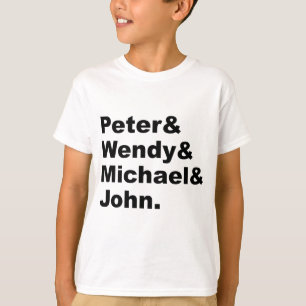 Camiseta Peter Pan do J.M. Barrie   Peter Wendy Michael Joh