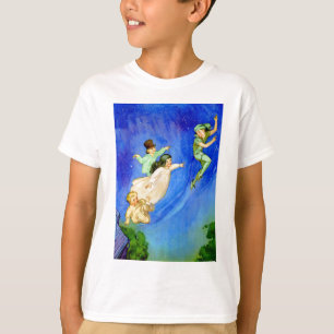 CAMISETA PETER PAN, WENDY, JOHN E MICHAEL VÃO EMBORA.