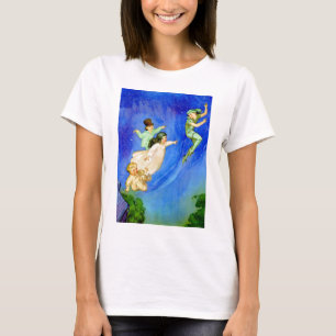 CAMISETA PETER PAN, WENDY, JOHN E MICHAEL VOAM AFASTADO