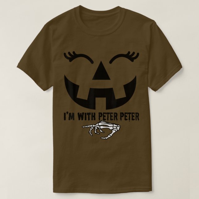 Camiseta Peter Pumpkin Comendo Figurino Halloween Splash15 (Frente do Design)