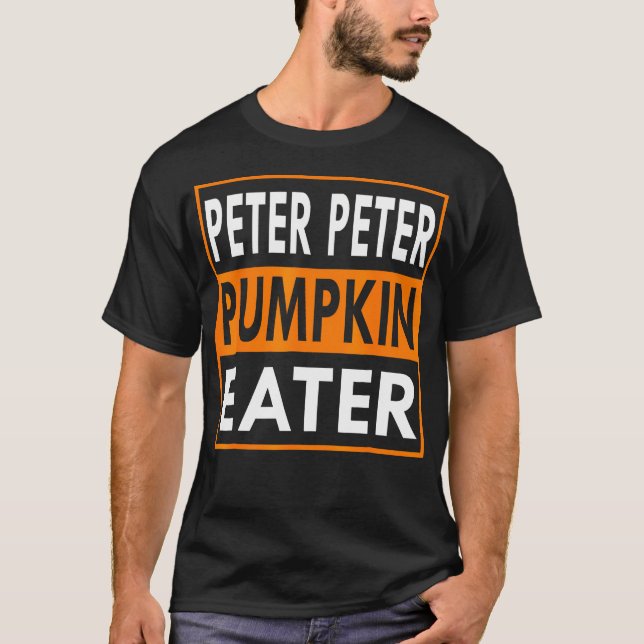 Camiseta Peter Pumpkin Costume Comer Para Casais Que Corres (Frente)