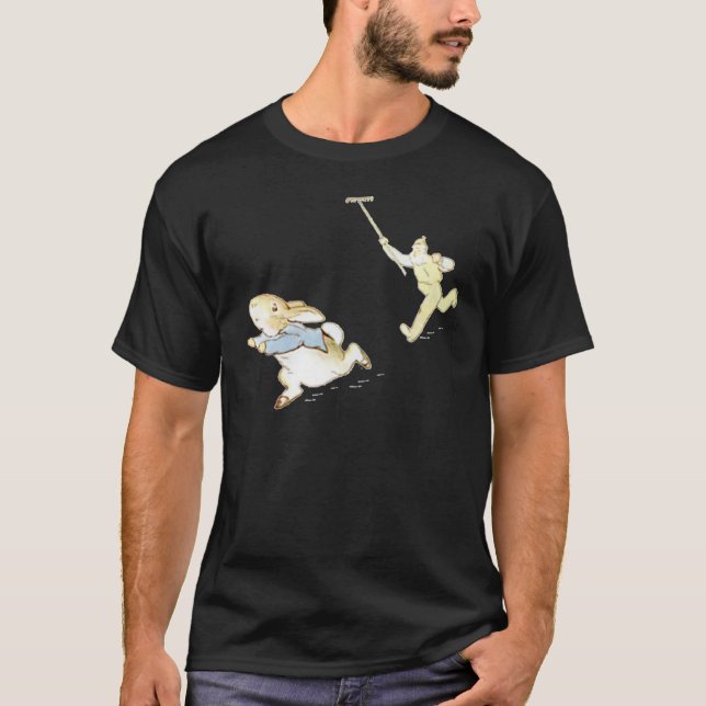 Camiseta Peter Rabbit Adventure perseguido pelo Sr. McGrego (Frente)
