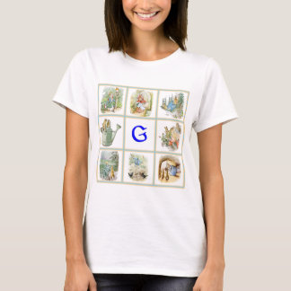 Camiseta PETER RABBIT para crianças cujo nome começa com G
