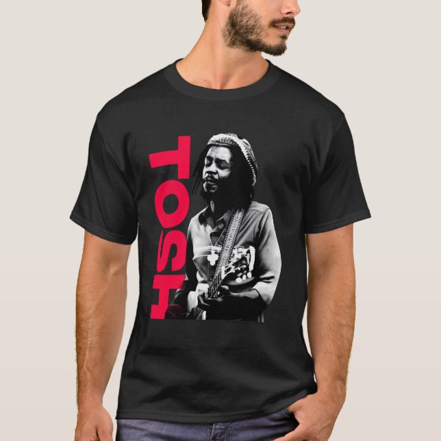 Camiseta Peter Tosh Com Guitarra Adrian Boot Photo (Frente)