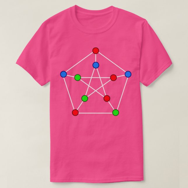 Camiseta Petersen Graph 3Coloring (Frente do Design)