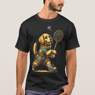 Camiseta Petisco de Badminton do Jogador de Retriever Doura