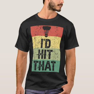 Camiseta Petiscos Engraçados de Badminton – Esporte de Badm