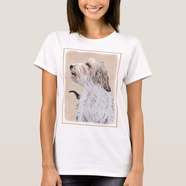 Camiseta Petit Basset Griffon Vendéen Painting - Arte Canin (Frente)