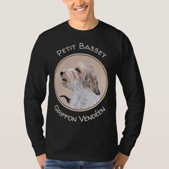 Camiseta Petit Basset Griffon Vendéen - Pintura de cães (Frente)