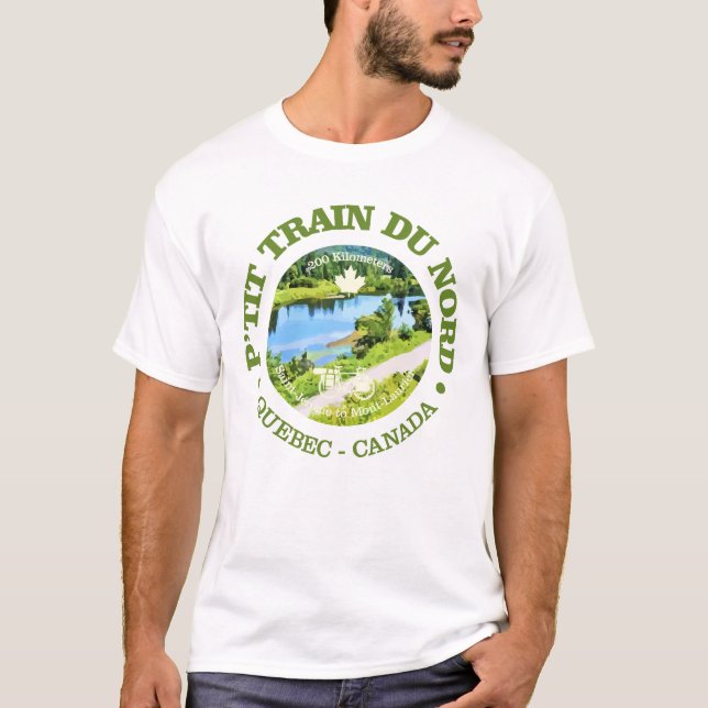 Camiseta Petit Train du Nord (bicicleta c) (Frente)